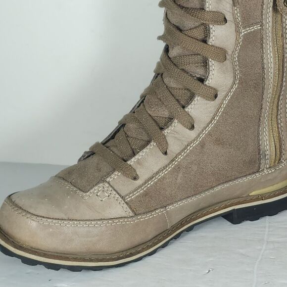 The North Face Women's Snowtropolis US6,5 Brown Suede Insulated Lace Up Boots - Picture 13 of 16